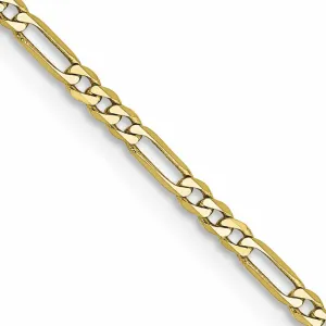 10k Yellow Gold 1.75MM Polished Figaro Chain