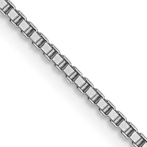 14K White Gold 1 mm Box Chain