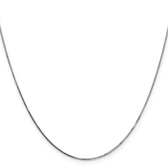 14K White Gold Box Chain