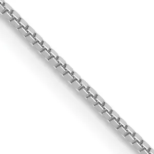 14K White Gold Box Chain