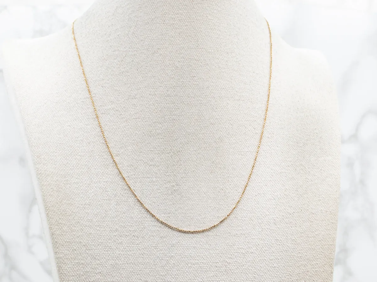 18-Karat Gold Box Twist Chain Necklace