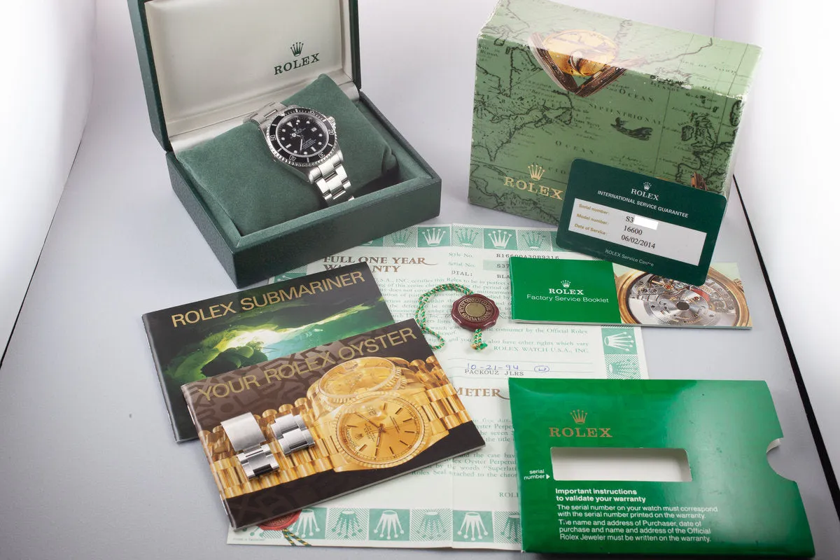 1993 Rolex Sea-Dweller 16600 with Box and Papers