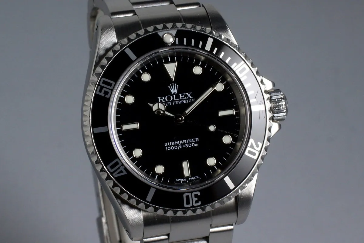 2004 Rolex Submariner 14060M with Box and Papers