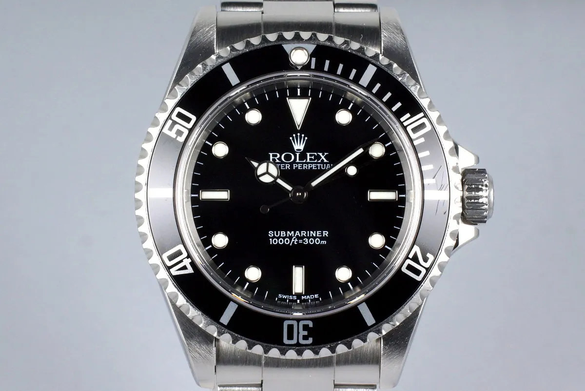 2004 Rolex Submariner 14060M with Box and Papers