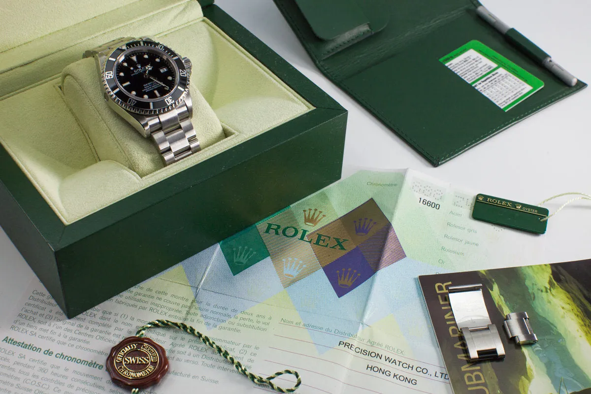 2006 Rolex Sea Dweller 16600 with Box and Papers