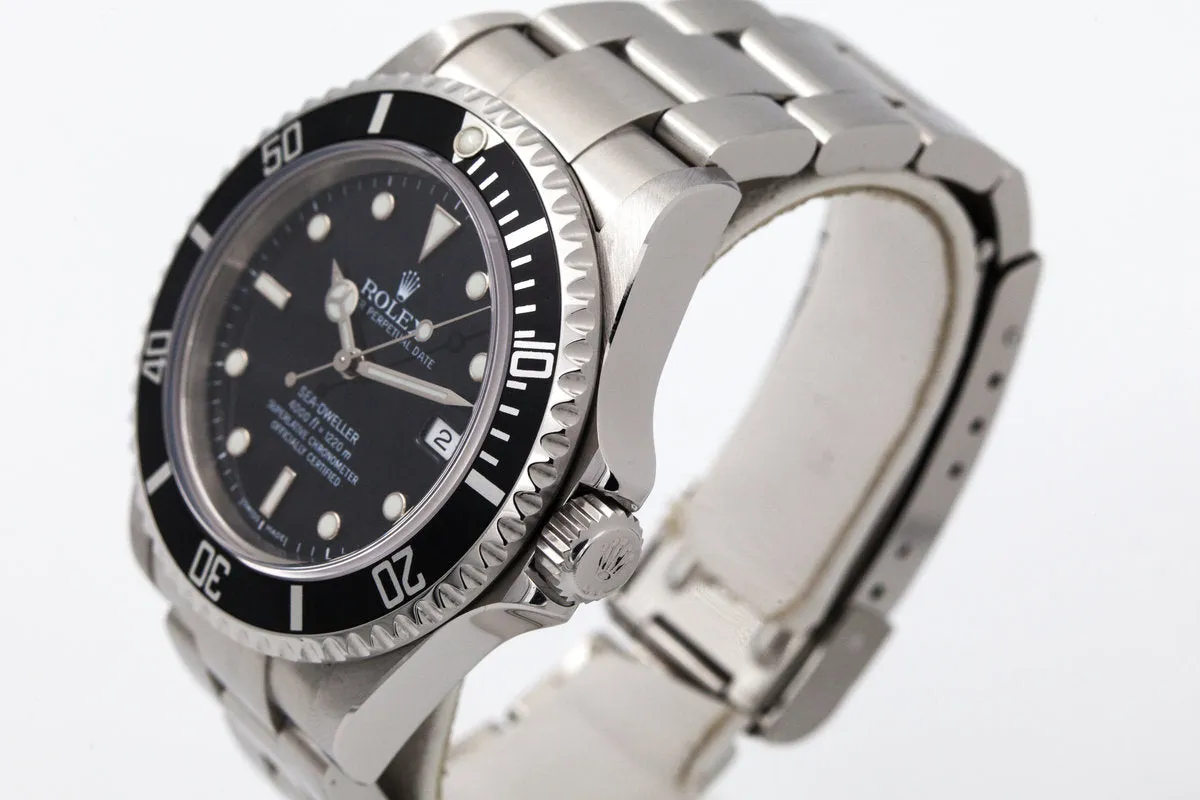 2006 Rolex Sea Dweller 16600 with Box and Papers