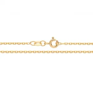 9ct Yellow Gold Fine Solid D/C Rolo Chain CH563