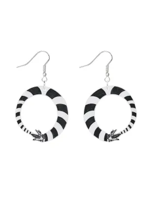 Beetlejuice Sandworm Earrings