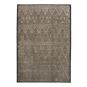 Black & White Zameen Transitional Wool Rug - 10'6" x 15'5"