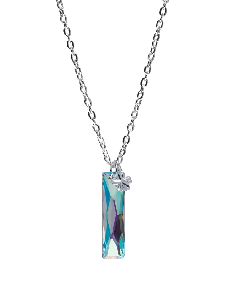 Blue Aurora Borealis Limited Edition Swarovski Crystal Pendant Necklace