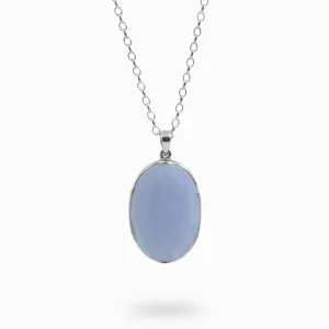 Blue Lace Agate Necklace