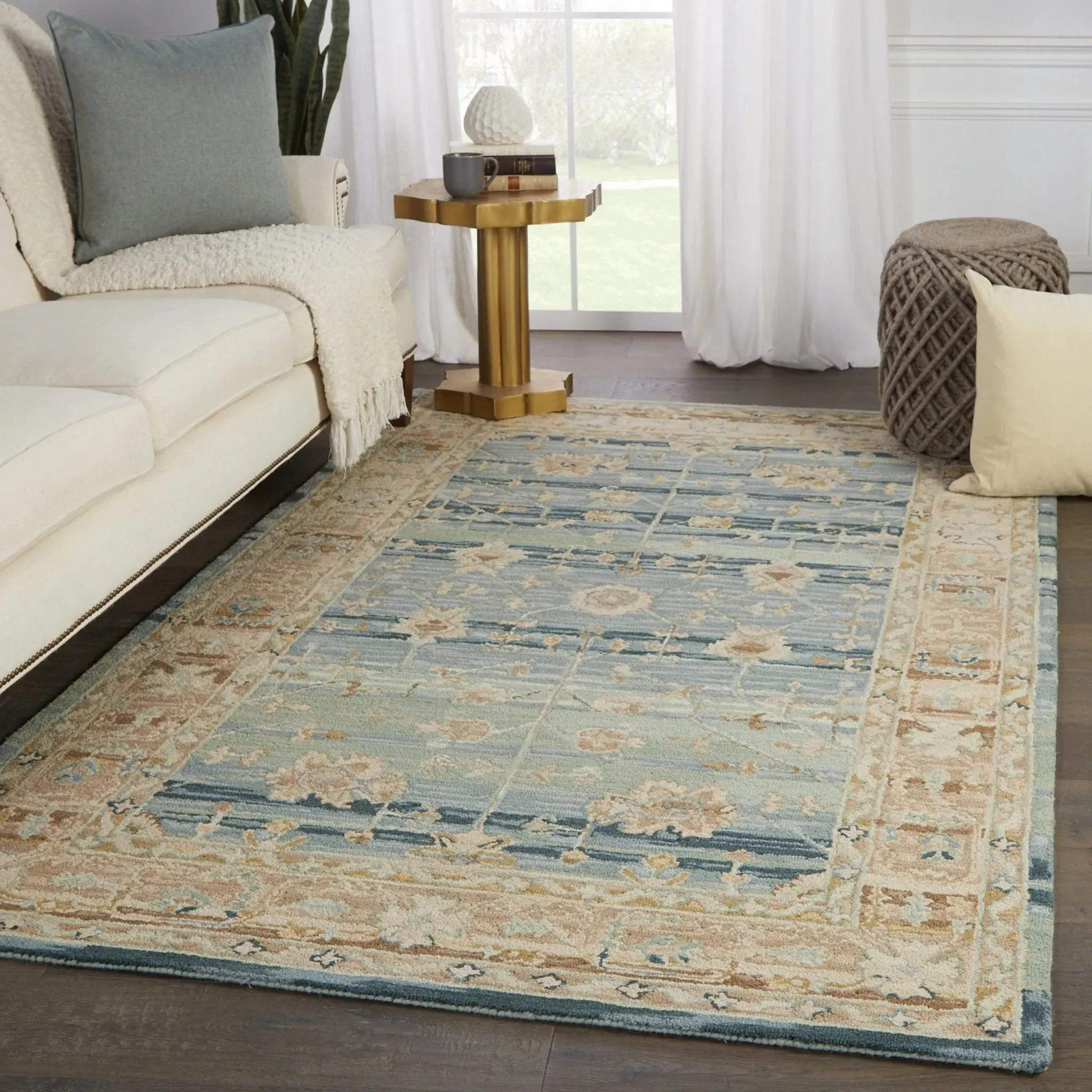 Cardamom COM08 Blue/Beige Rug