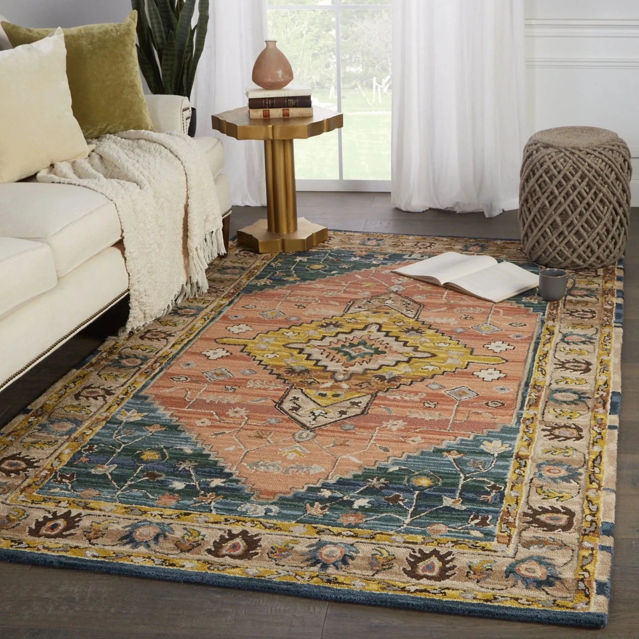 Cardamom COM13 Pink/Yellow Rug