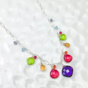 Chakras Zina Colorful Gemstone Necklace