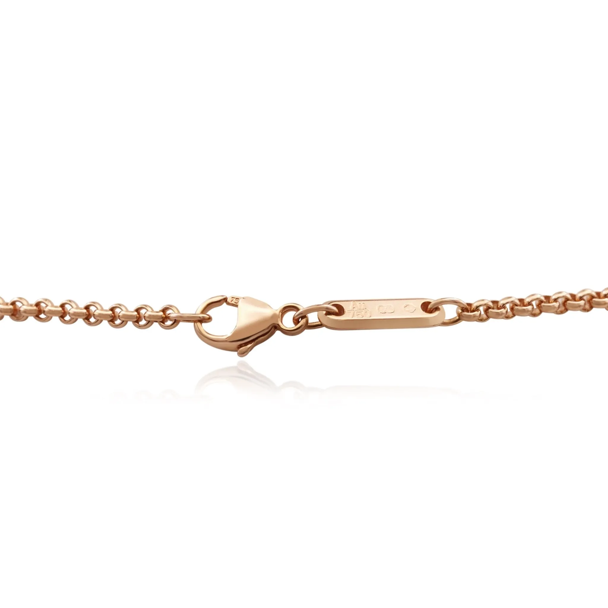 Chopard Happy Diamonds Cross Pendant Necklace - 18ct Rose Gold