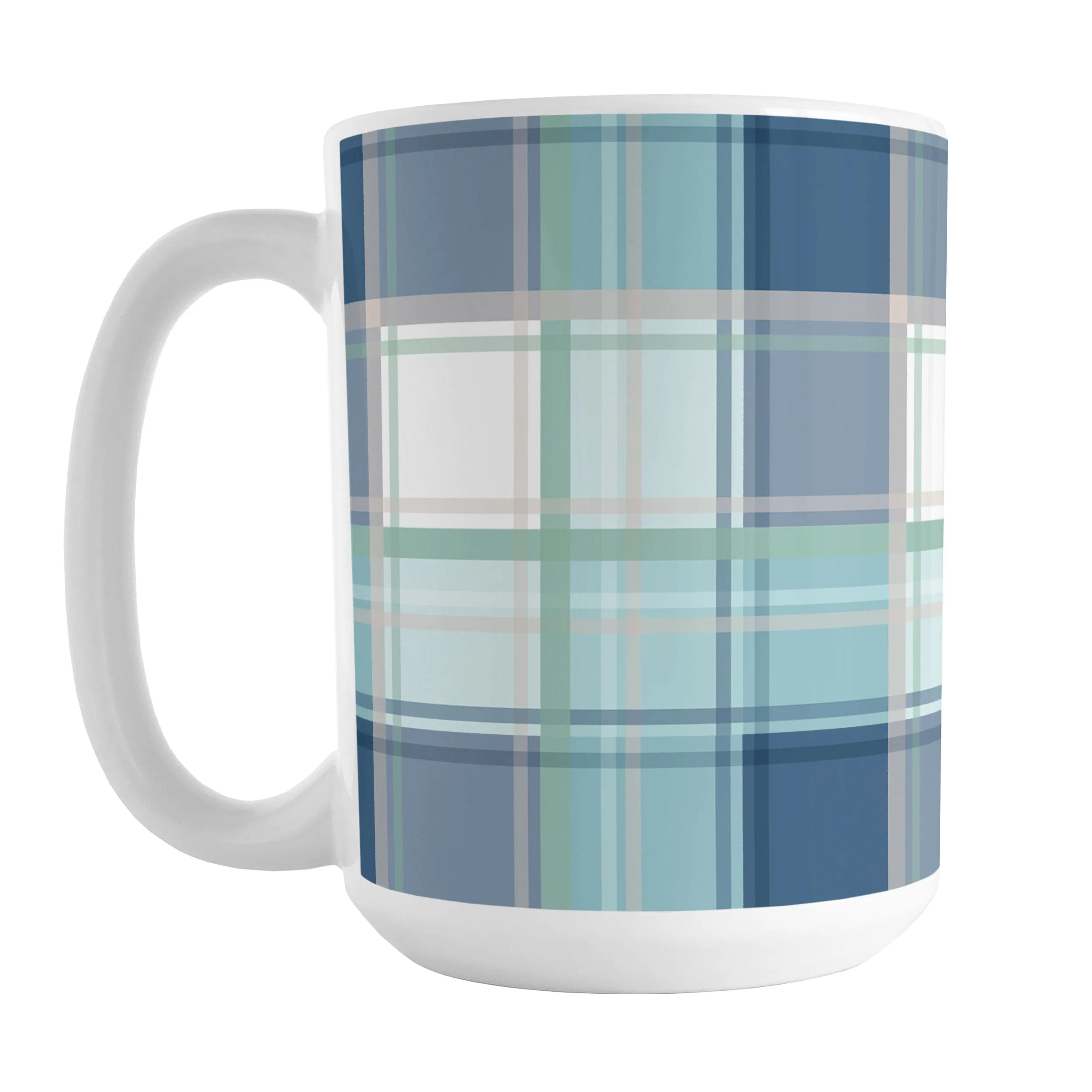 Coastal Plaid Mug