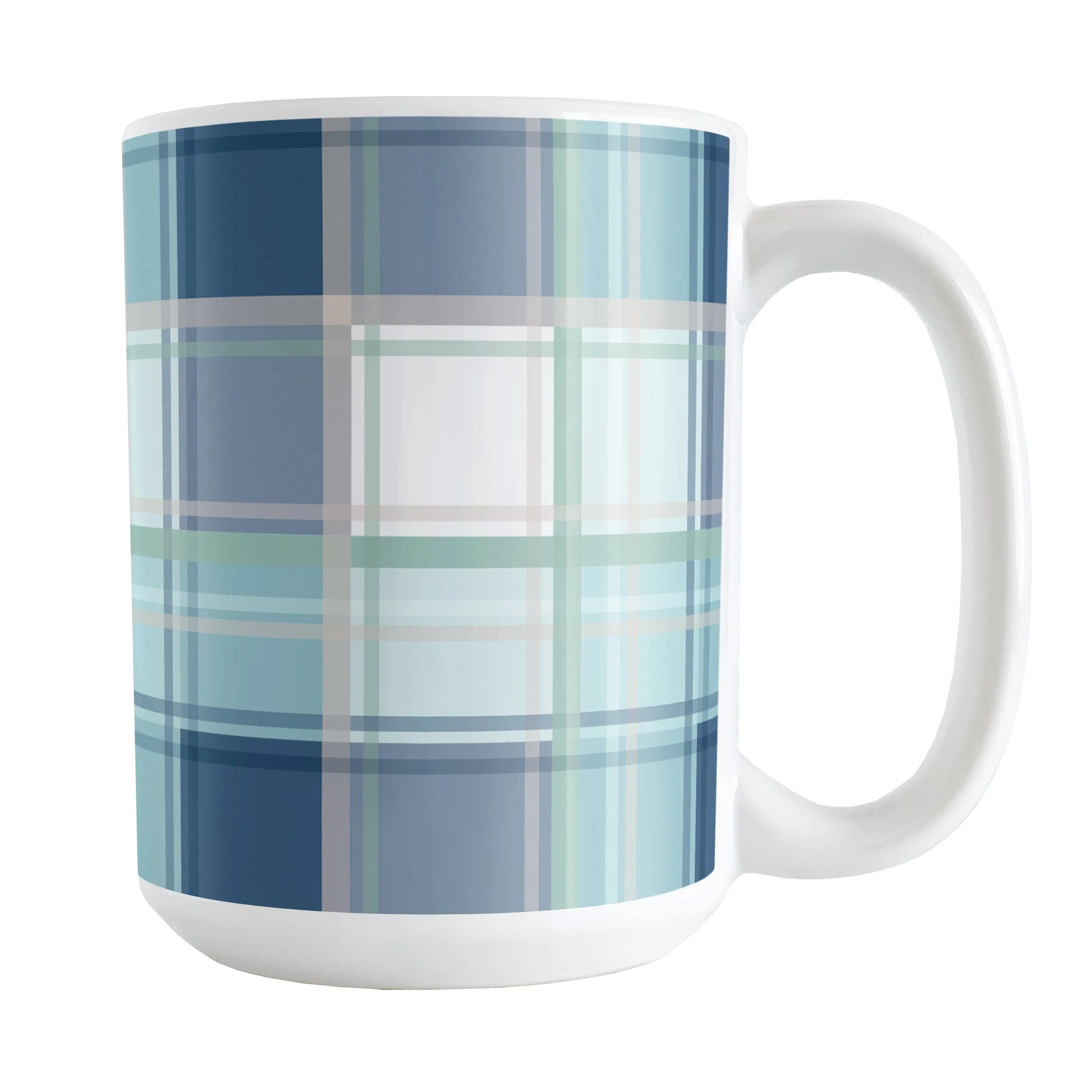 Coastal Plaid Mug