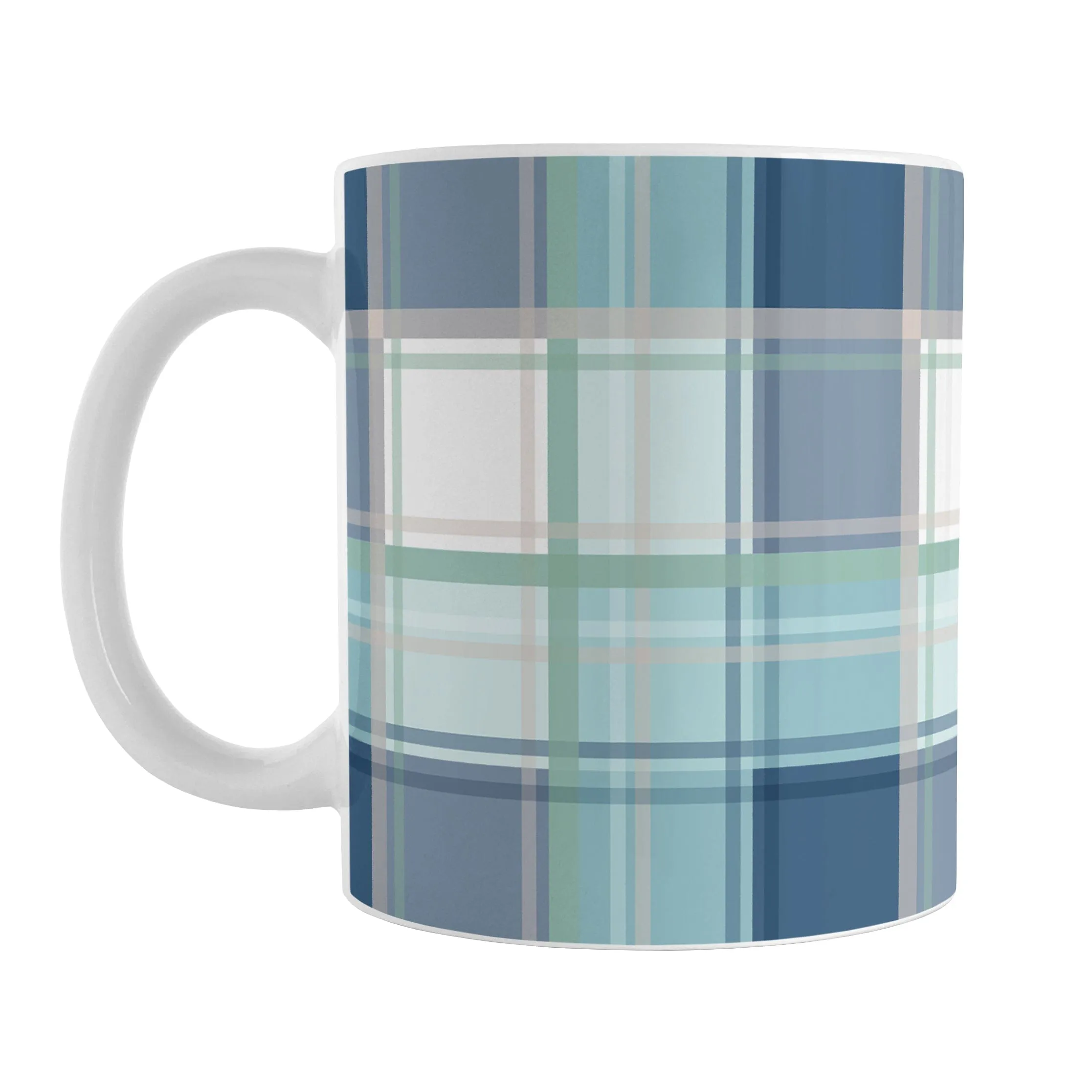 Coastal Plaid Mug