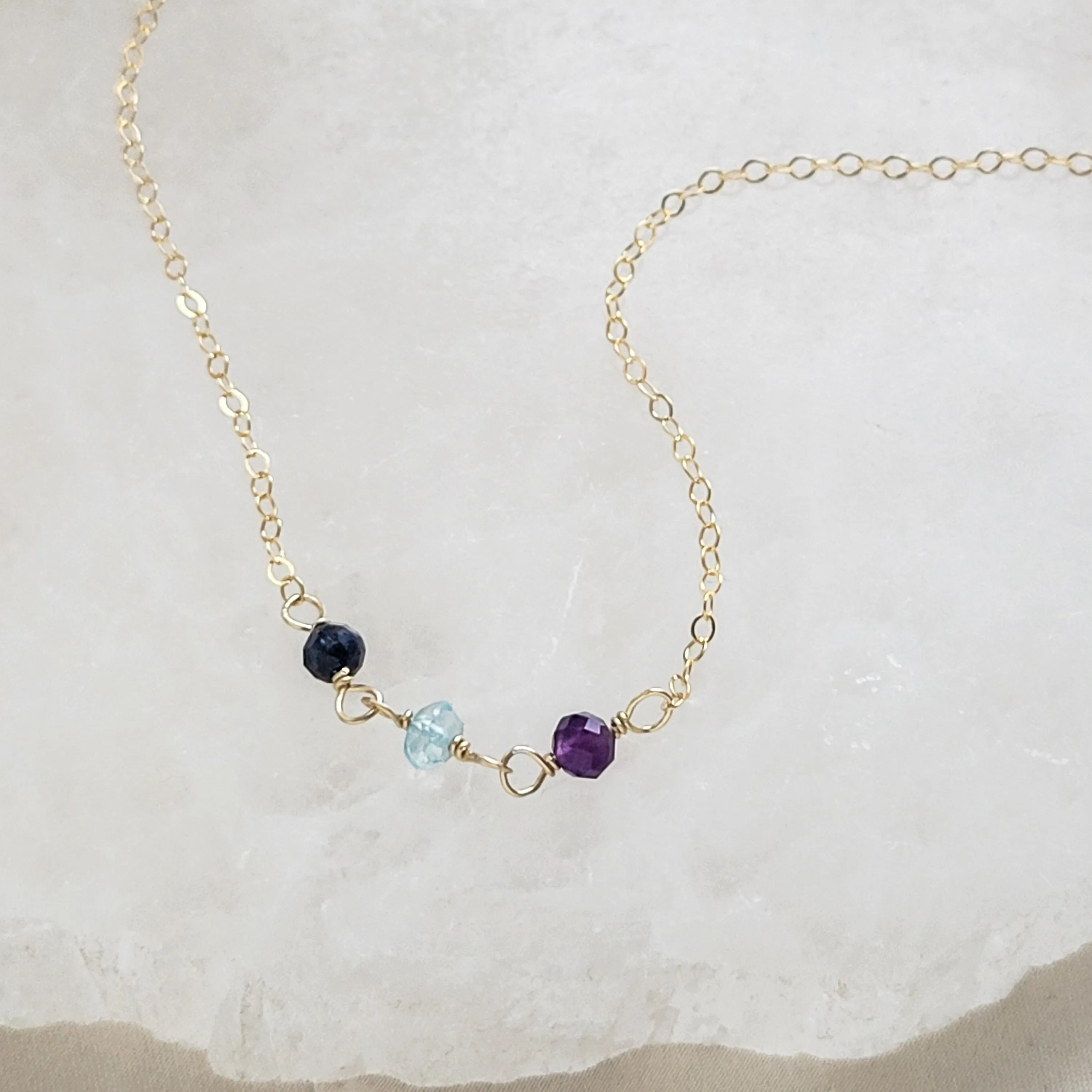 Dainty Birthstone Necklace