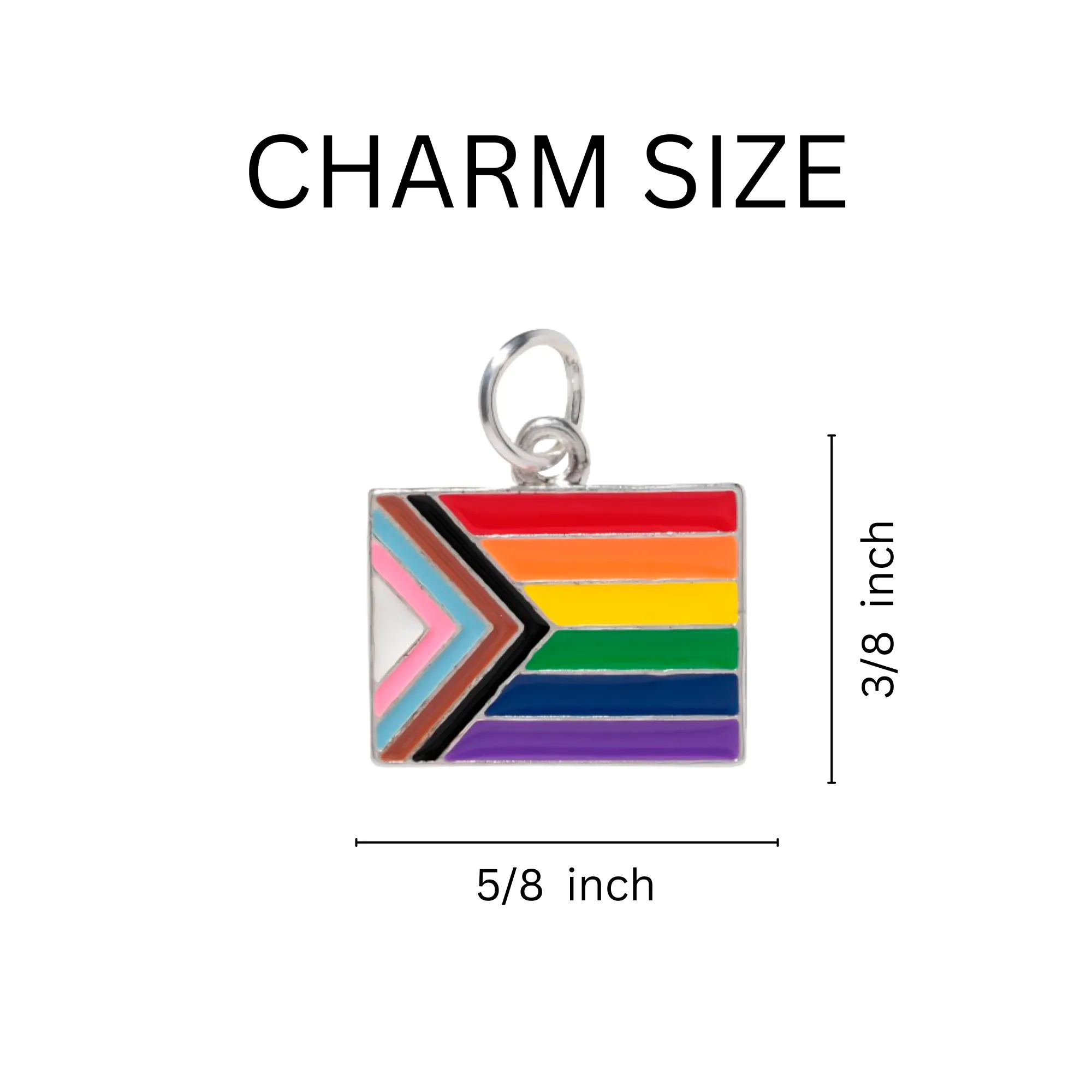 Daniel Quasar Flag Charm on Black Cord Necklaces