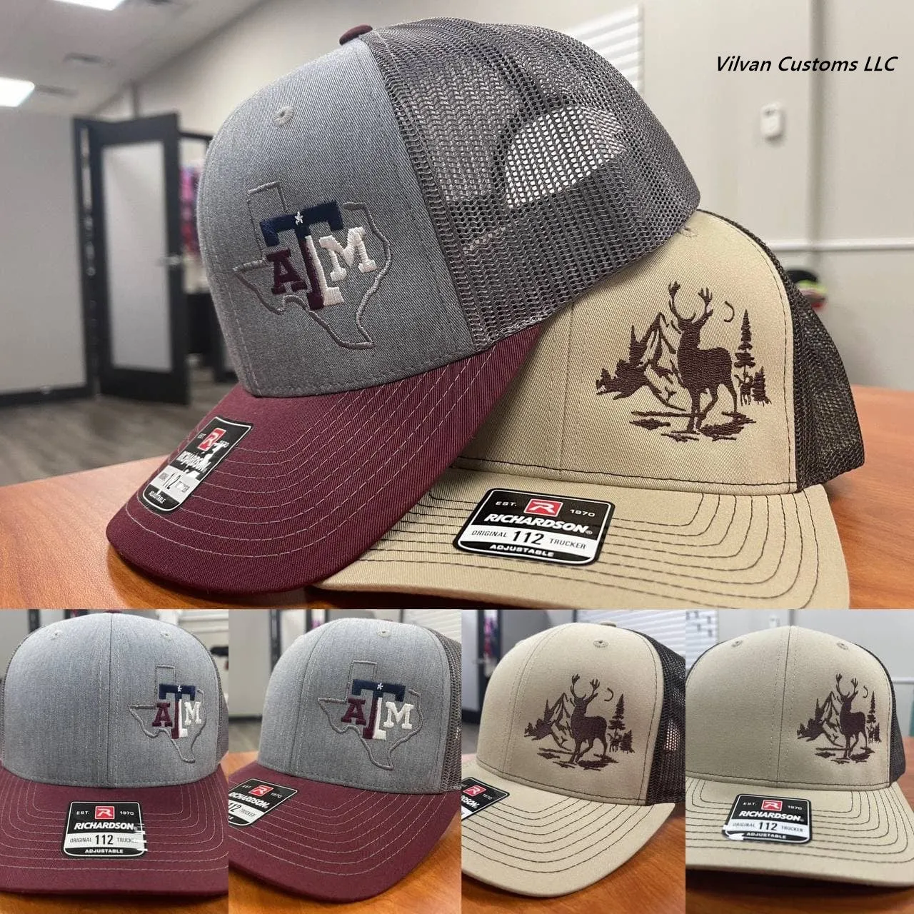 Flat Bill, 256 – Richardson Umpqua- Snapback Hats, Custom Embroidery