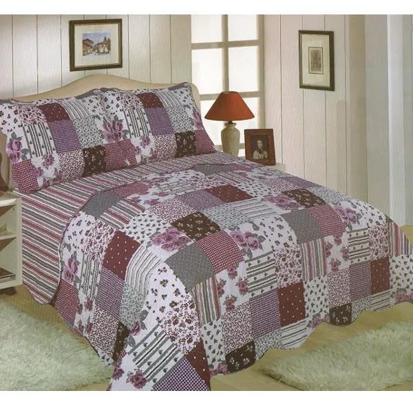 Freya Quilted Patchwork Bedspread