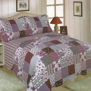 Freya Quilted Patchwork Bedspread