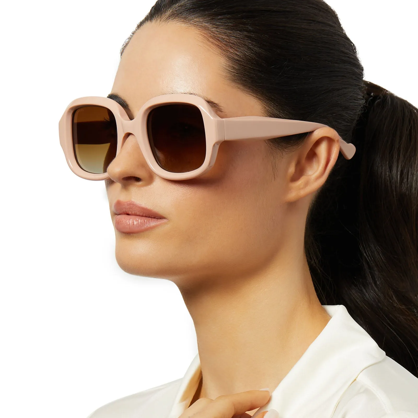 GISELE - NUDE   BROWN GRADIENT   POLARIZED SUNGLASSES