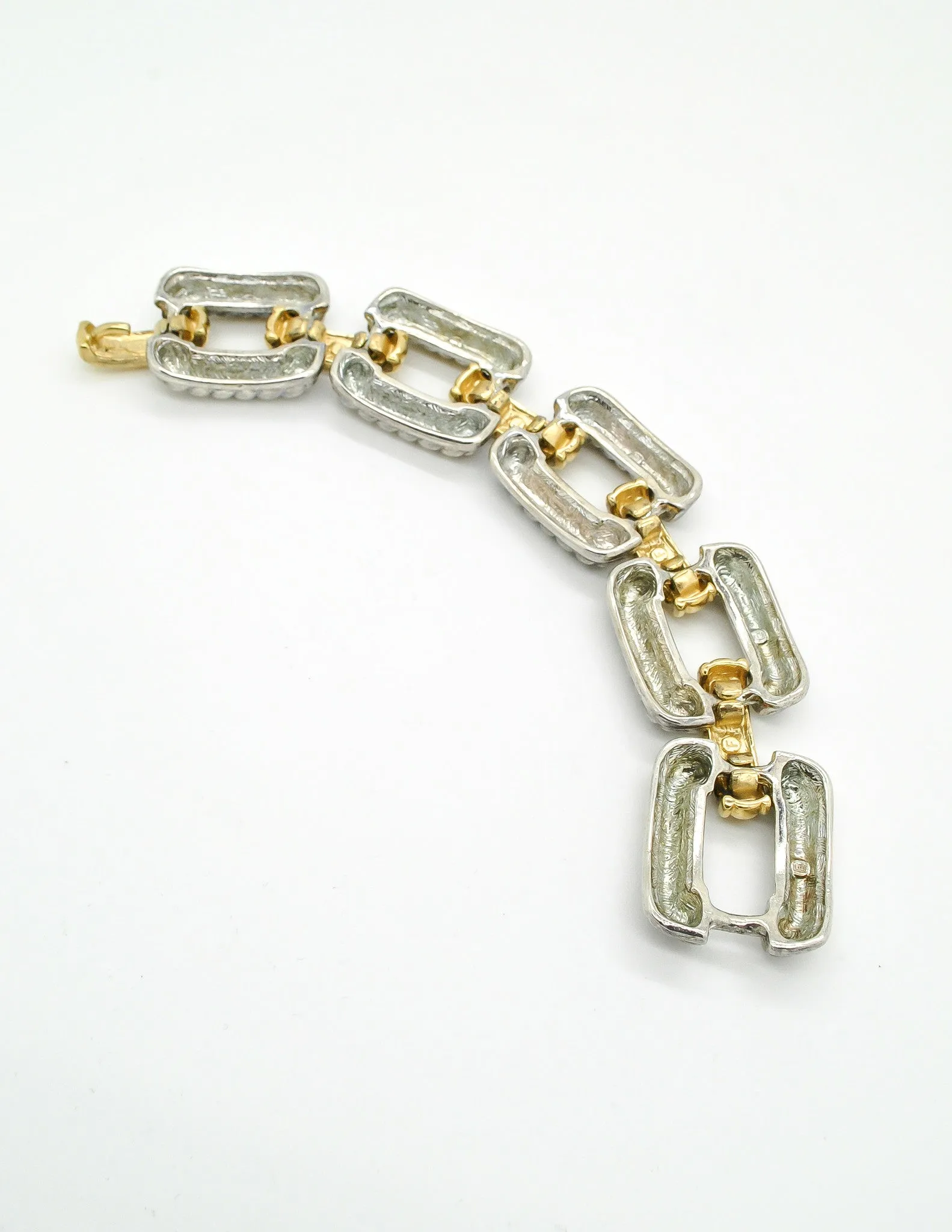 Givenchy Vintage Two Tone Twisted Rope Bracelet