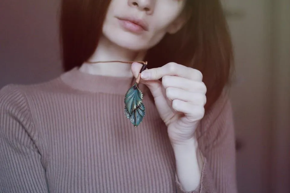 Green Leaf Necklace