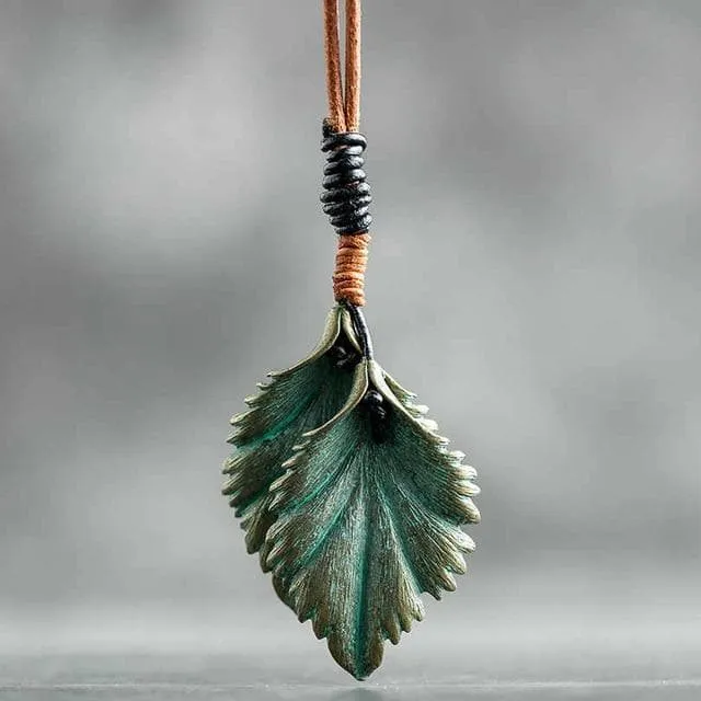 Green Leaf Necklace