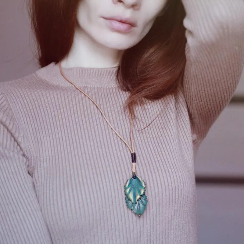 Green Leaf Necklace