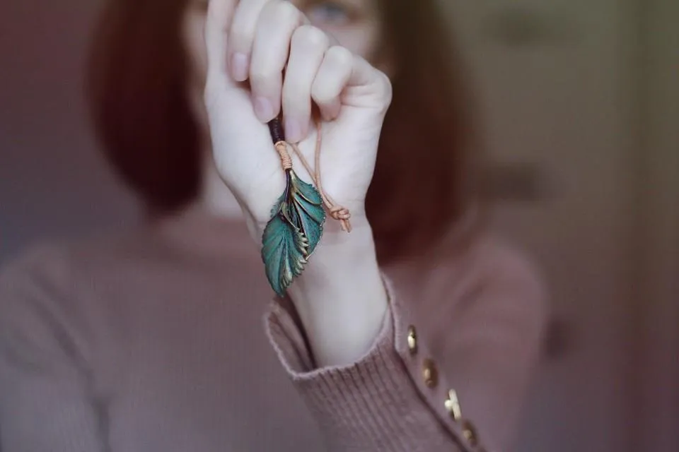 Green Leaf Necklace