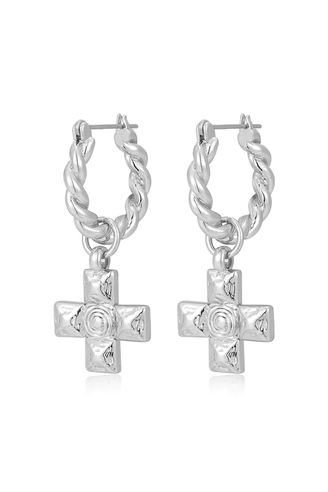 LUV AJ Molten Cross Twisted Hoops