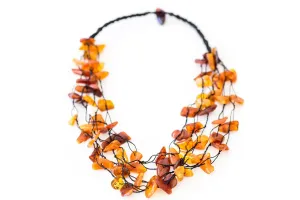 Multi Strand RAW Amber Necklace