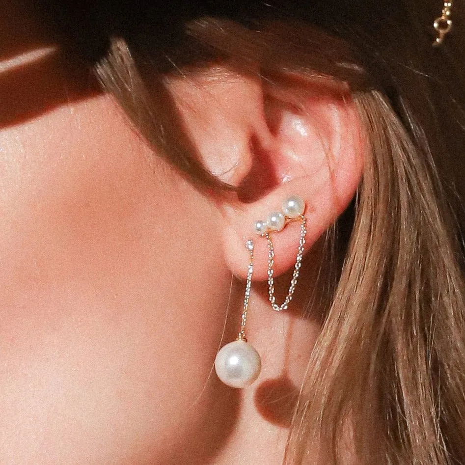 Pearl and Chain Studs