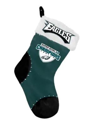 Philadelphia Eagles 2018 Super Bowl LII Champions Team Colors Christmas Stocking