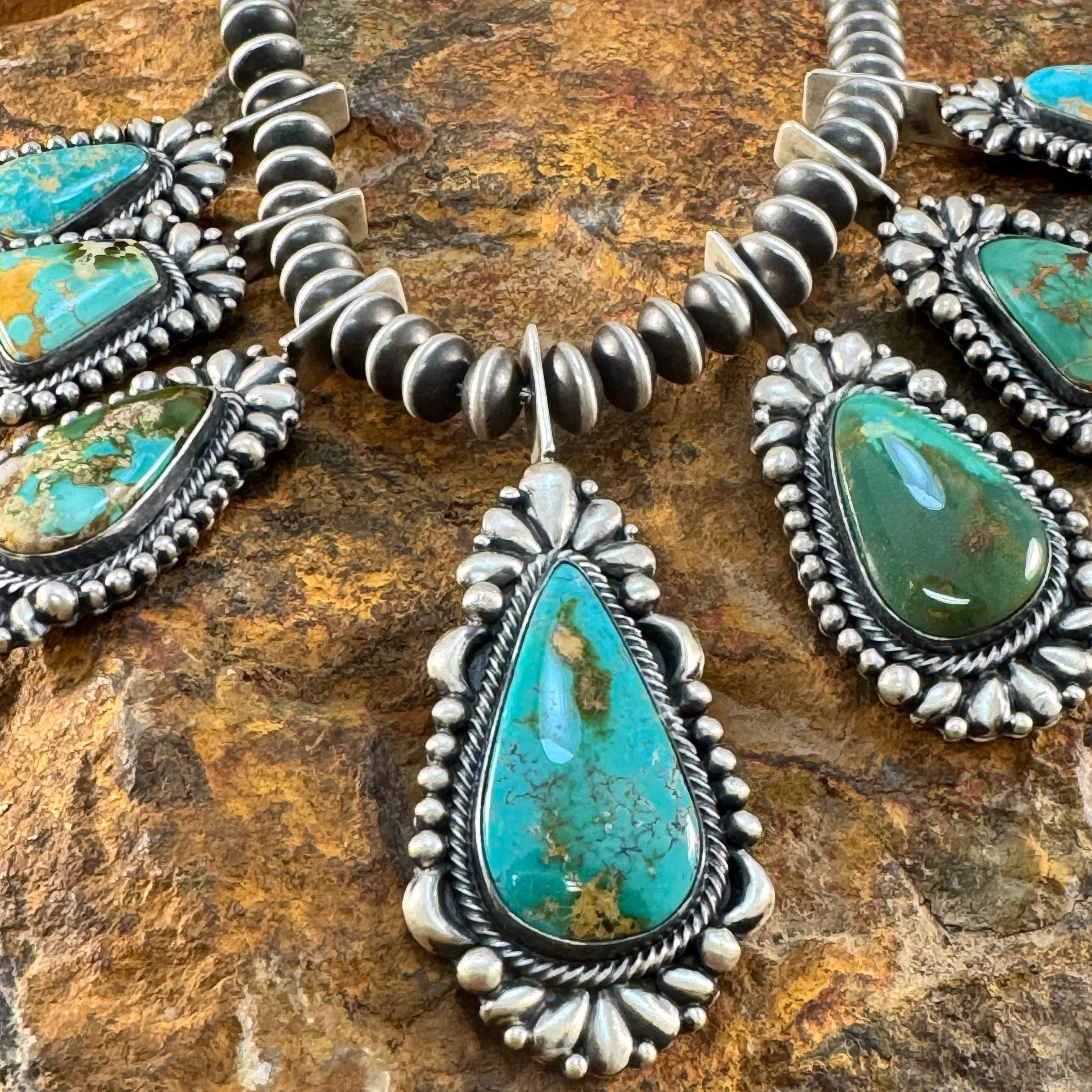 Royston Turquoise Necklace and Earring Set by Diane Wylie