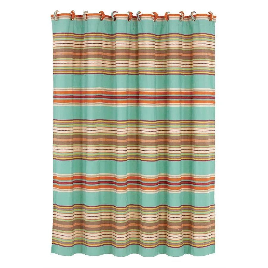 Serape Striped Shower Curtain