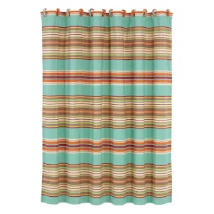 Serape Striped Shower Curtain