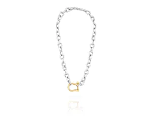 Shackle Chain Necklace | Gold