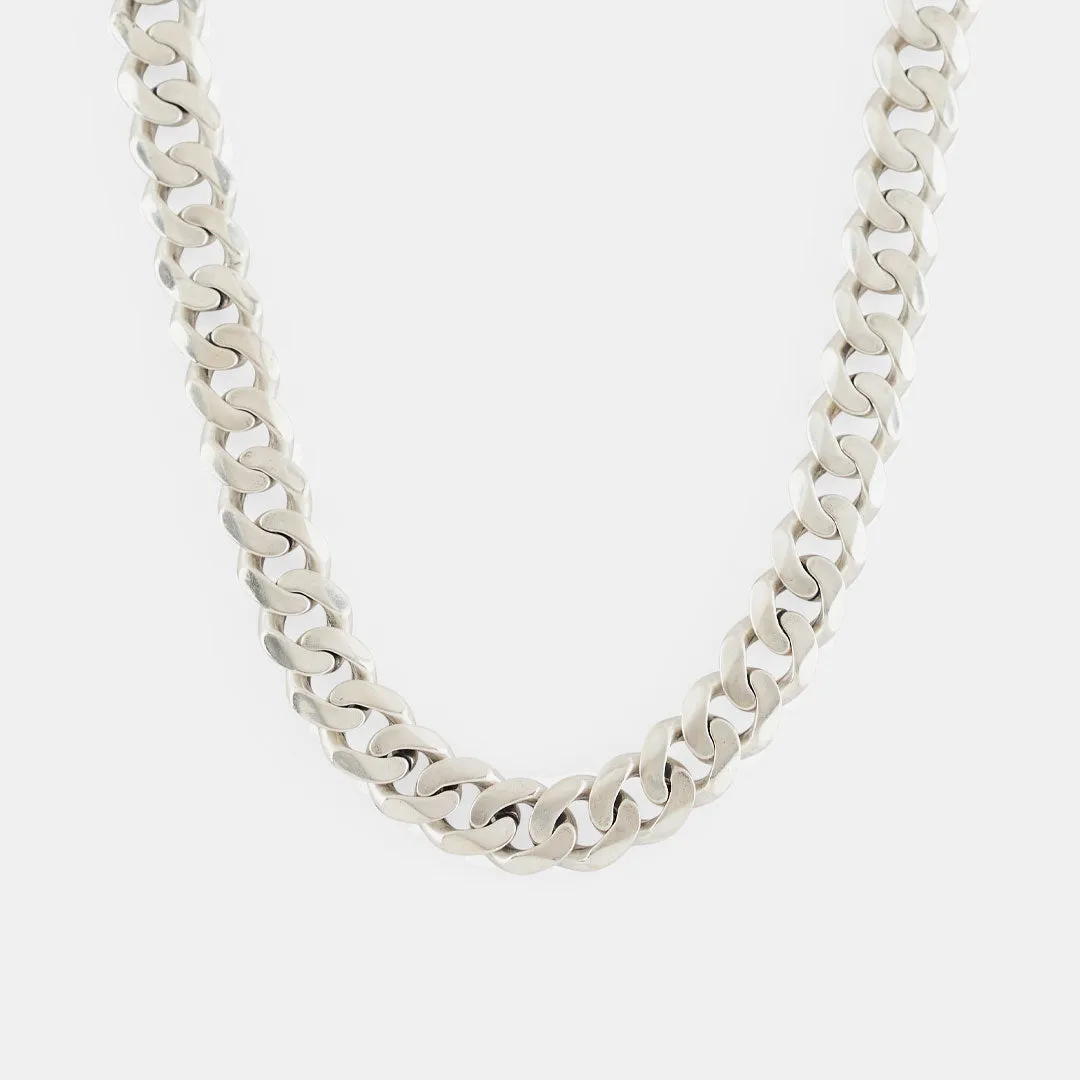 Silver 10mm Curb Chain