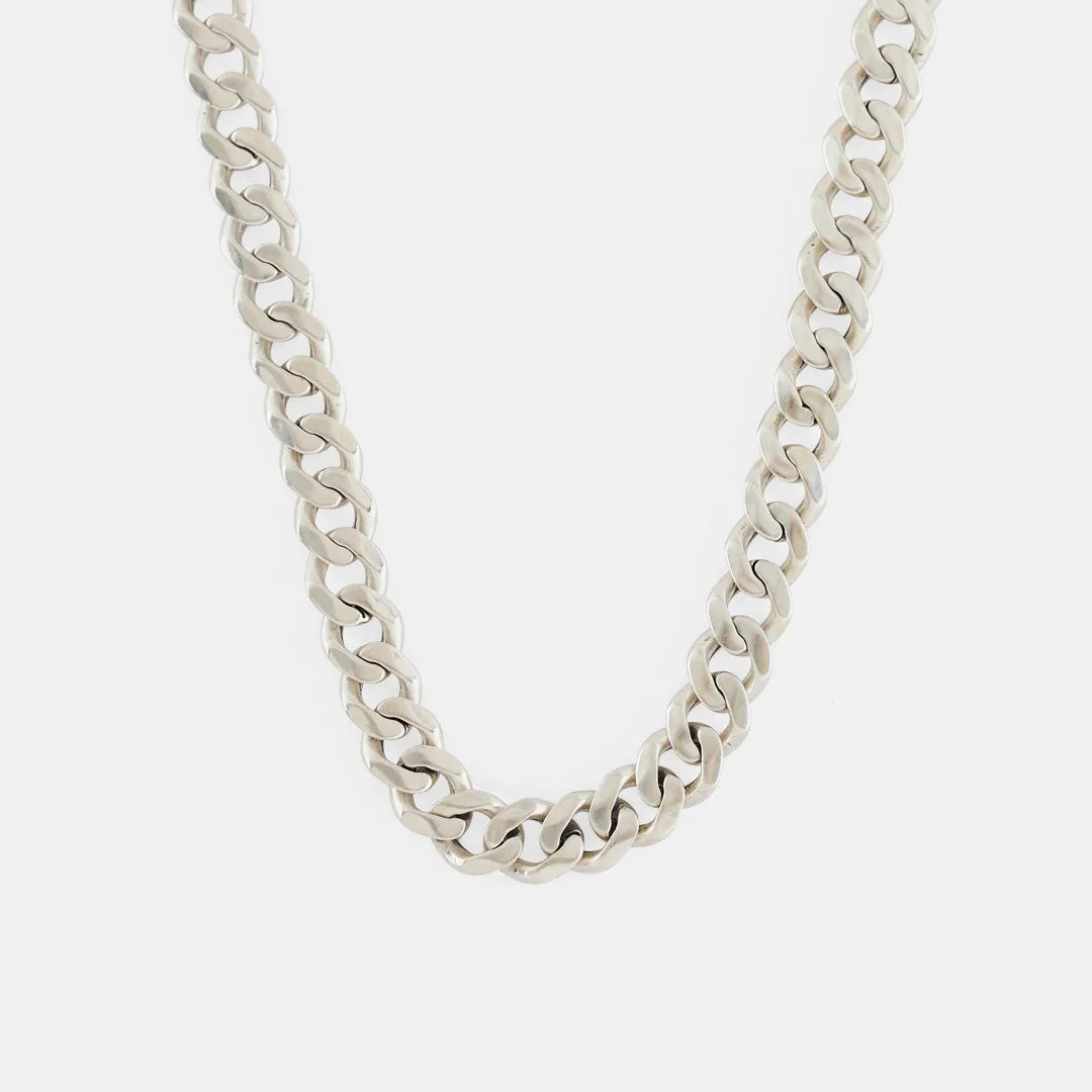 Silver 8mm Curb Chain