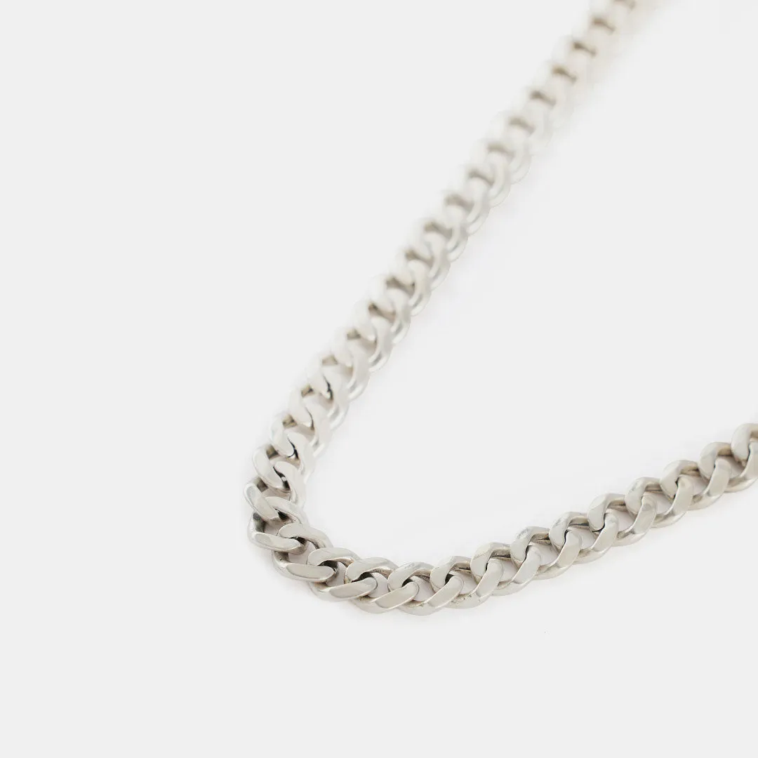 Silver 8mm Curb Chain