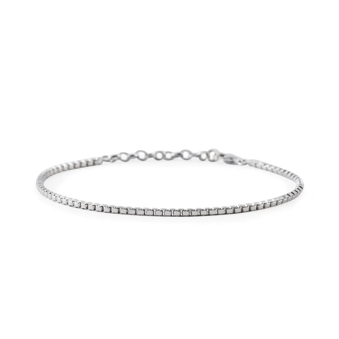 Silver Box Chain Bracelet