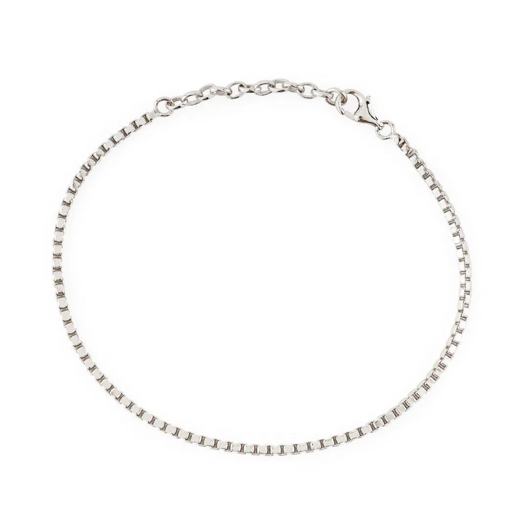 Silver Box Chain Bracelet