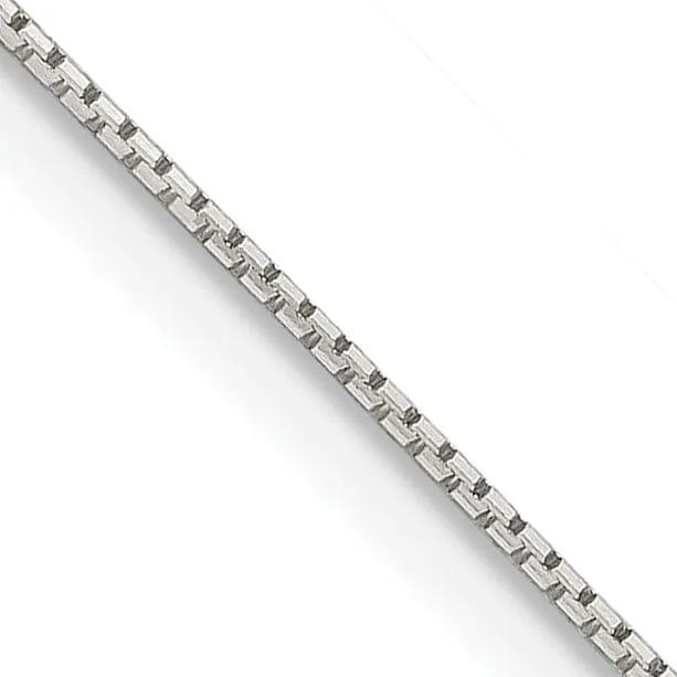 Silver D.C 0.60-mm 8 Sided Mirror Box Chain