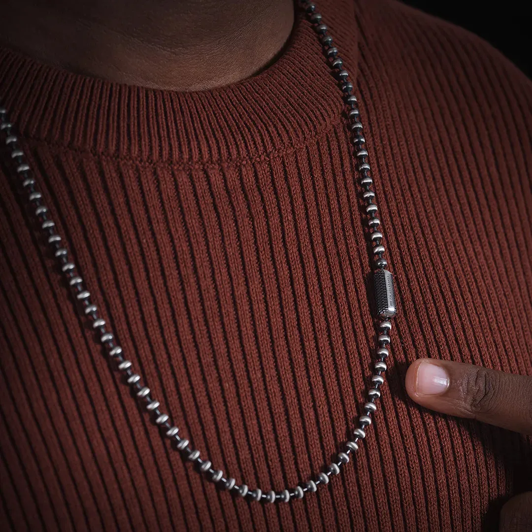 Snake Scale Ball Chain Necklace - 4mm