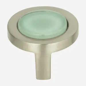 Spa Glass Round Cabinet Knob