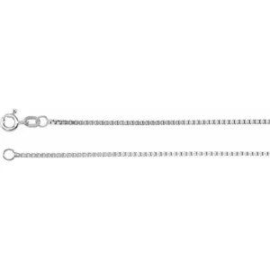 Sterling Silver 1.3 mm Diamond-Cut Box 7" Chain